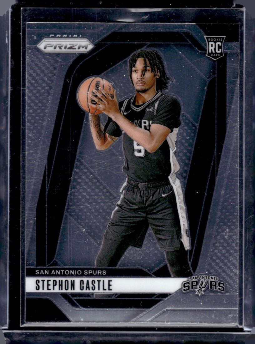 Stephon Castle Rookie Card 2024-25 Panini Prizm #234 San Antonio Spurs (1 of 2)