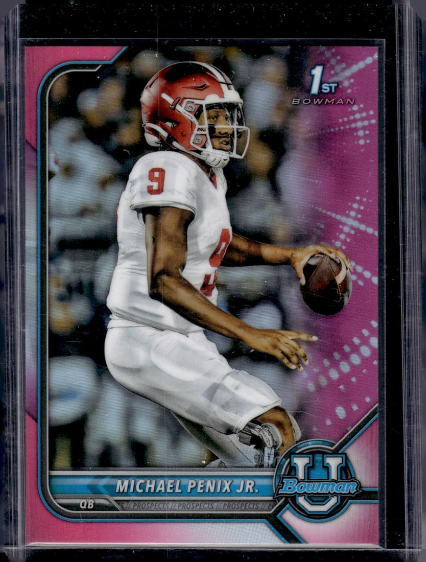 Michael Penix Jr. 1st Bowman Pink Refractor 2022 Bowman U Chrome #41 Falcons (1 of 2)