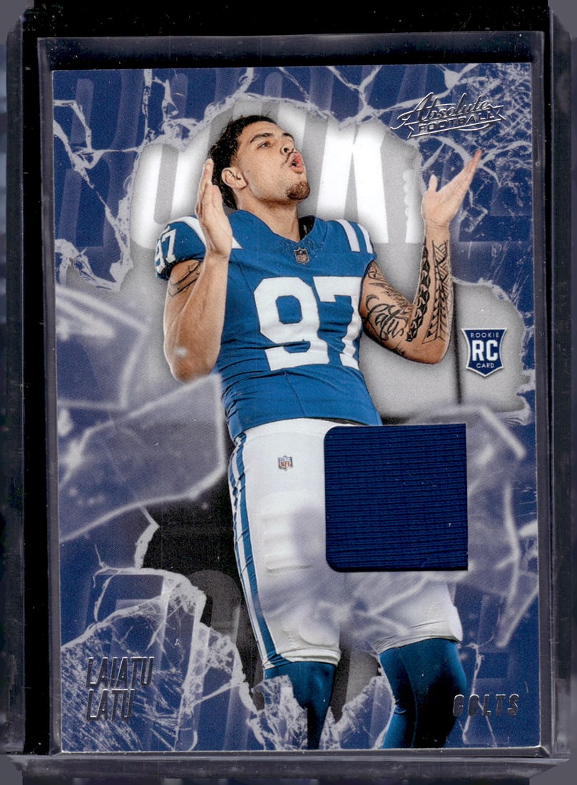 Laiatu Latu Rookie Card Patch 2024 Absolute #RF-LLU Indianapolis Colts (1 of 2)