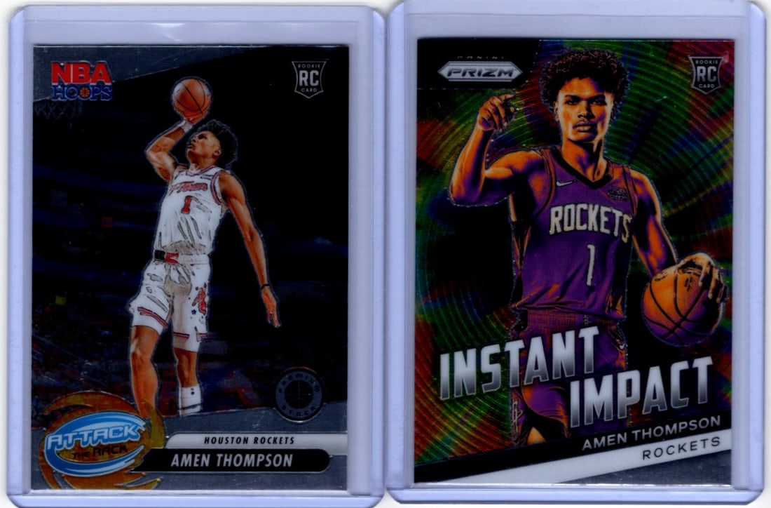 Lot of 2 Amen Thompson Rookie Cards. Different, See Pictures (1 of 2)