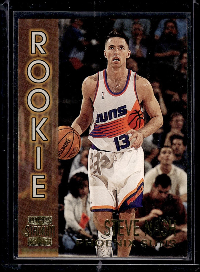 Steve Nash Rookie Card 1997-98 Topps Stadium Club #R12 Phoenix Suns (1 of 2)
