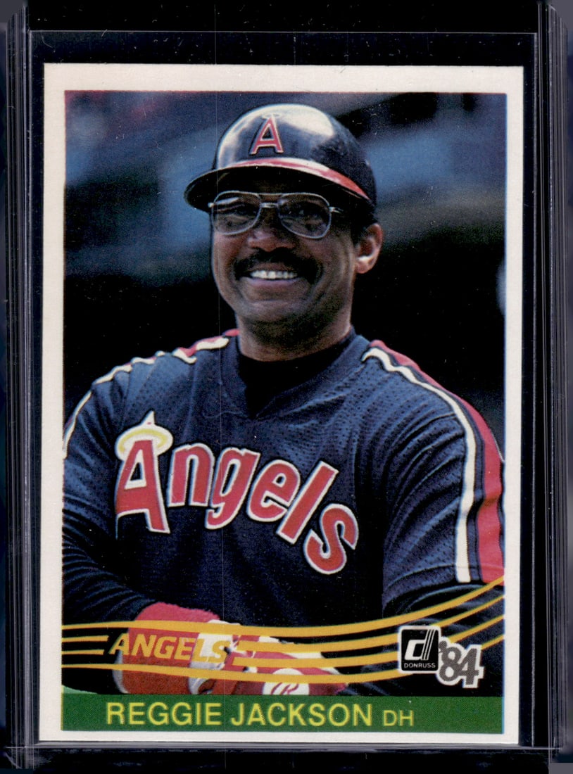 Reggie Jackson 1984 Donruss #57 California Angels, Yankees: Donruss Baseball MLB Trading & Sports Cards, Sports Cards for Sale Near Me, Prizm, Mosaic, Select, SP, SSP, Auction Memorabilia Lots for Sale On Line, World Series & Hall of Fame Players, Diamond King