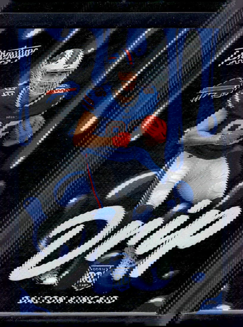 Dalton Kincaid Rookie Card Drip SSP Case Hit 2023 Panini Prestige #13 Buffalo Bills: Panini Select, Prizm, Mosaic, Contenders, Zenith, Phoenix, Illusions, Absolute, Rookie NFL Sports Trading Cards, SP, SSP, Cards, Football Cards for Sale Near Me, Superbowl & Hall of Fame Player Cards,