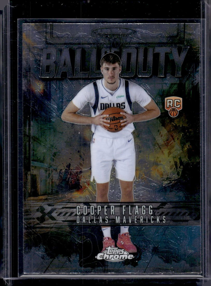 Cooper Flagg Rookie Card Ball of Duty 2025-26 Topps Chrome #BD-21 Dallas Mavericks (1 of 2)