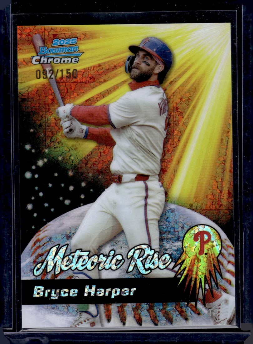 Bryce Harper Meteoric Rise Mini Diamond Refractor /150 2025 Bowman Chrome #MR-14 (1 of 2)