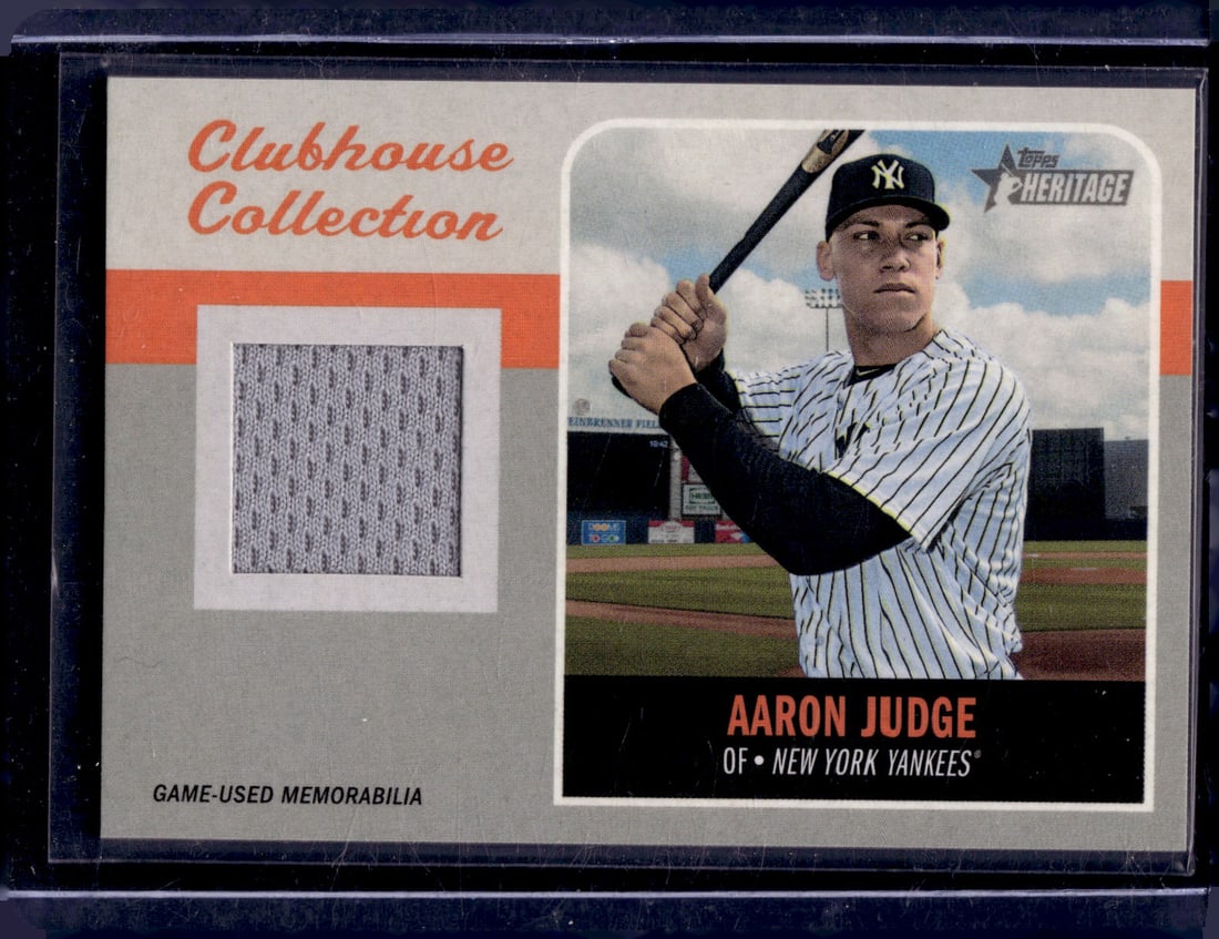 Aaron Judge Game Used Patch 2019 Topps Heritage #CCR-AJ New York Yankees (1 of 2)