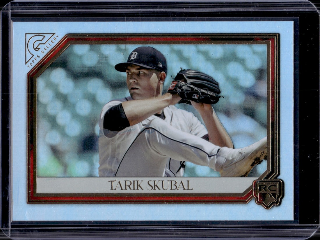 Tarik Skubal Rookie Card Red 1/5 2021 Topps Gallery #62 Detroit Tigers: Topps Baseball MLB Trading & Sports Cards, Sports Cards for Sale Near Me, World Series & Hall of Fame Players Memorabilia, Refractors, X-Fractors, Numbered, SP, SSP, Valuable Auction Memorabilia Lots