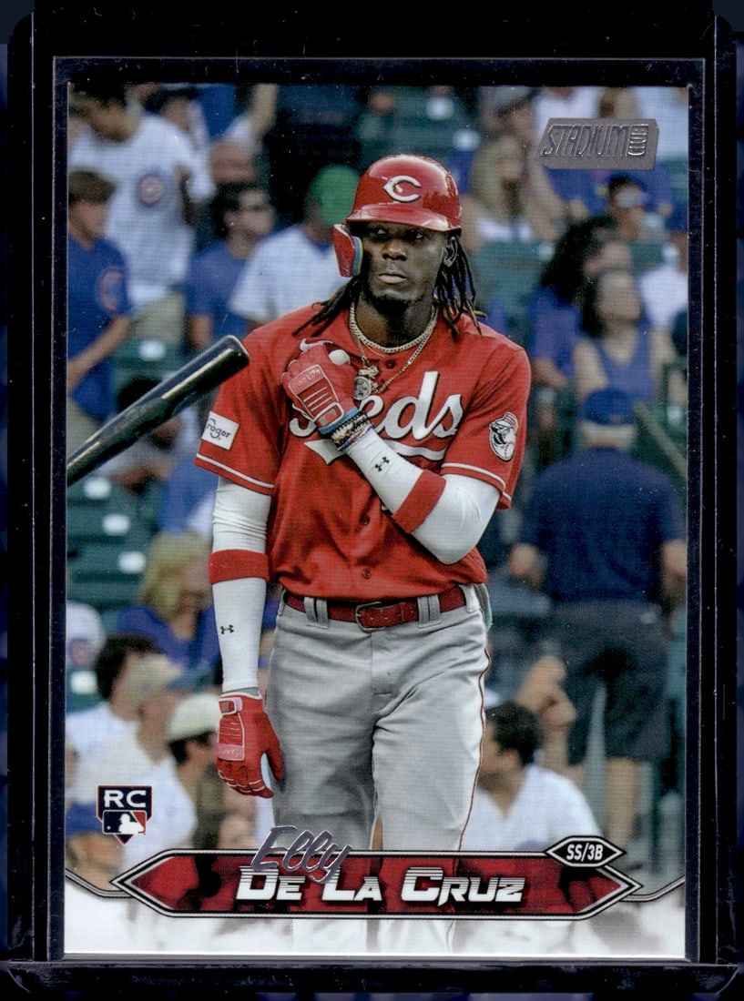 Elly De La Cruz Rookie Card 2024 Topps Stadium Club #48 Cincinnati Reds: Topps Baseball MLB Trading & Sports Cards, Sports Cards for Sale Near Me, World Series & Hall of Fame Players Memorabilia, Refractors, X-Fractors, Numbered, SP, SSP, Valuable Auction Memorabilia Lots