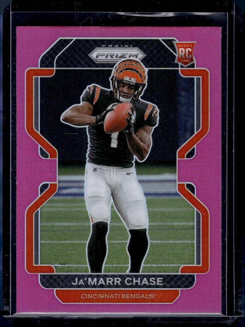 Ja'Marr Chase Rookie Card Pink Prizm 2021 Panini Prizm #337 Bengals (1 of 2)
