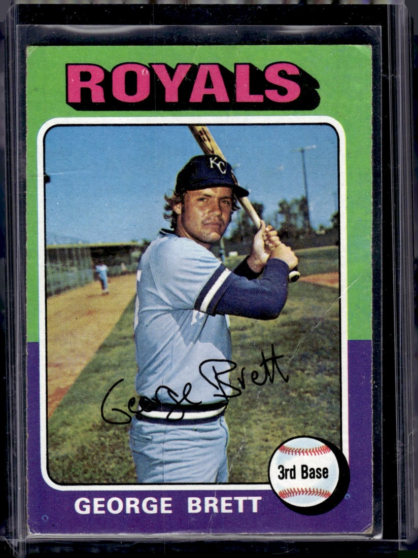 George Brett Rookie Card 1975 Topps #228 Creases See Pictures (1 of 2)