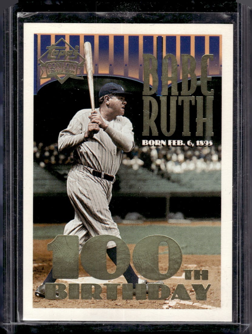 Babe Ruth 1995 Topps Megacards Conlon Collection #3C New York Yankees (1 of 2)