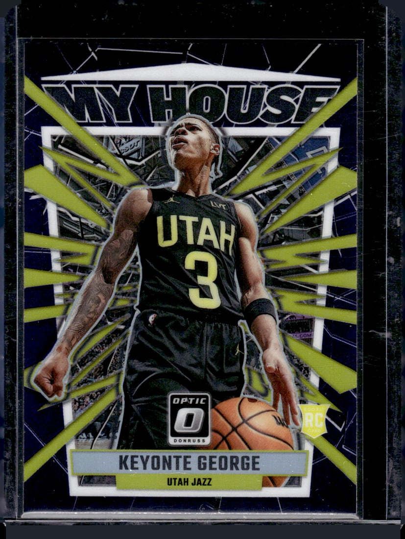 Keyonte George Rookie Card My House Purple Prizm 2023-24 Donruss Optic #4 Utah Jazz: Panini Select, Prizm, Mosaic, Contenders, Revolution, Phoenix, NBA Hoops, Rookie NFL Sports Trading Cards, Silver, SP, SSP, Wave Prizms, Numbered Cards, Basketball sports Cards for Sale Near Me, NBA C