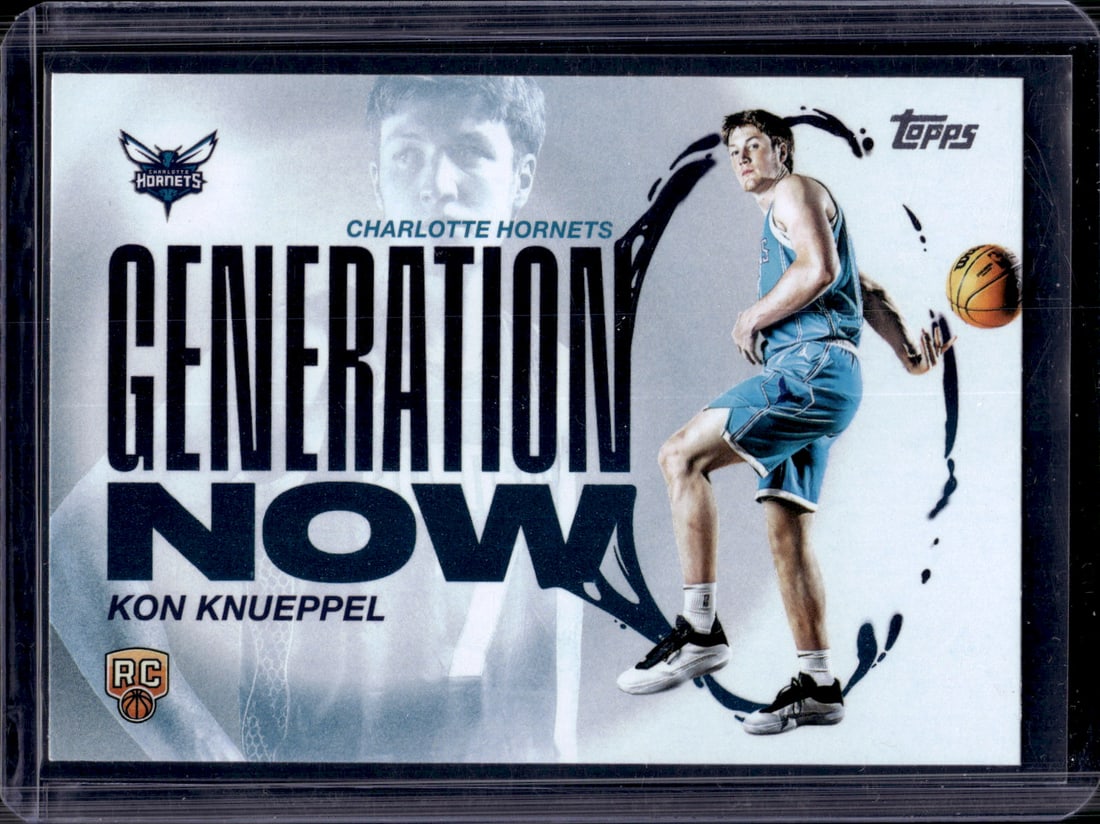 Kon Knueppel Rookie Card Generation Now 2025-26 Topps #GN-4 Charlotte Hornets: Topps Basketball NBA Trading & Sports Cards, Sports Cards for Sale Near Me, Chrome, Refractor, SP, SSP, Valuable Auction Memorabilia Lots Sold On Line, NBA Championship & Hall of Fame Player Cards