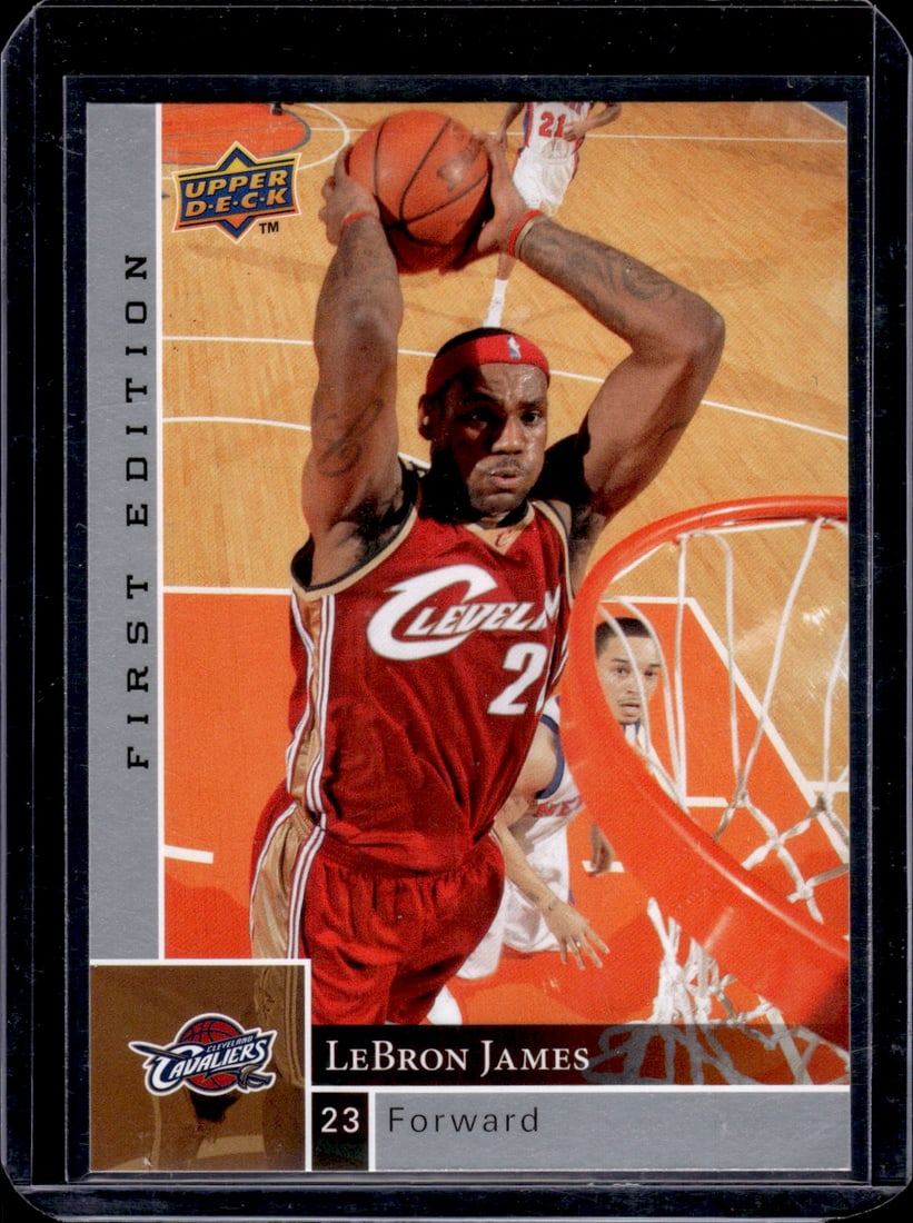 LeBron James First Edition 2009-10 Upper Deck #24 Cleveland Cavaliers (1 of 2)