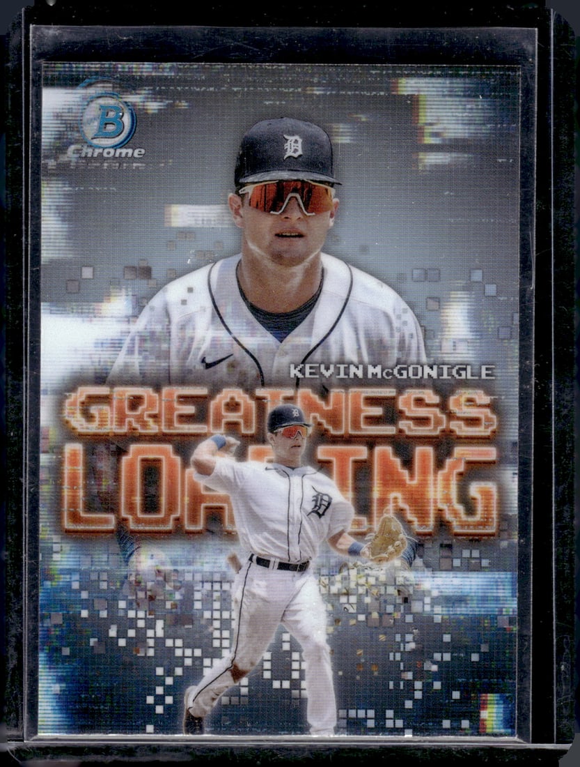 Kevin McGonigle Greatness Loading 2025 Bowman Chrome #GL-9 Detroit Tigers: Bowman Baseball MLB Trading & Sports Cards, Sports Cards for Sale Near Me, World Series & Hall of Fame Players, SP, SSP, Chrome, 1st Bowman, Auction Memorabilia Lots Sold On Line