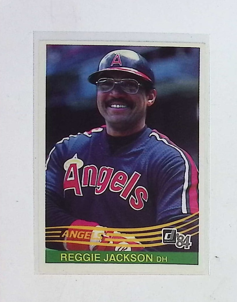 Reggie Jackson Vintage Baseball Card 1984 Donruss #57 Mr. October California Angels (1 of 2)