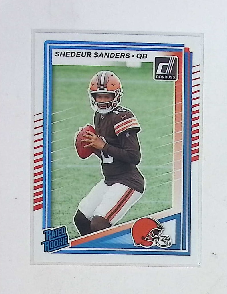 Shedeur Sanders Rated Rookie Card 2025 Donruss #306 Cleveland Browns (1 of 2)