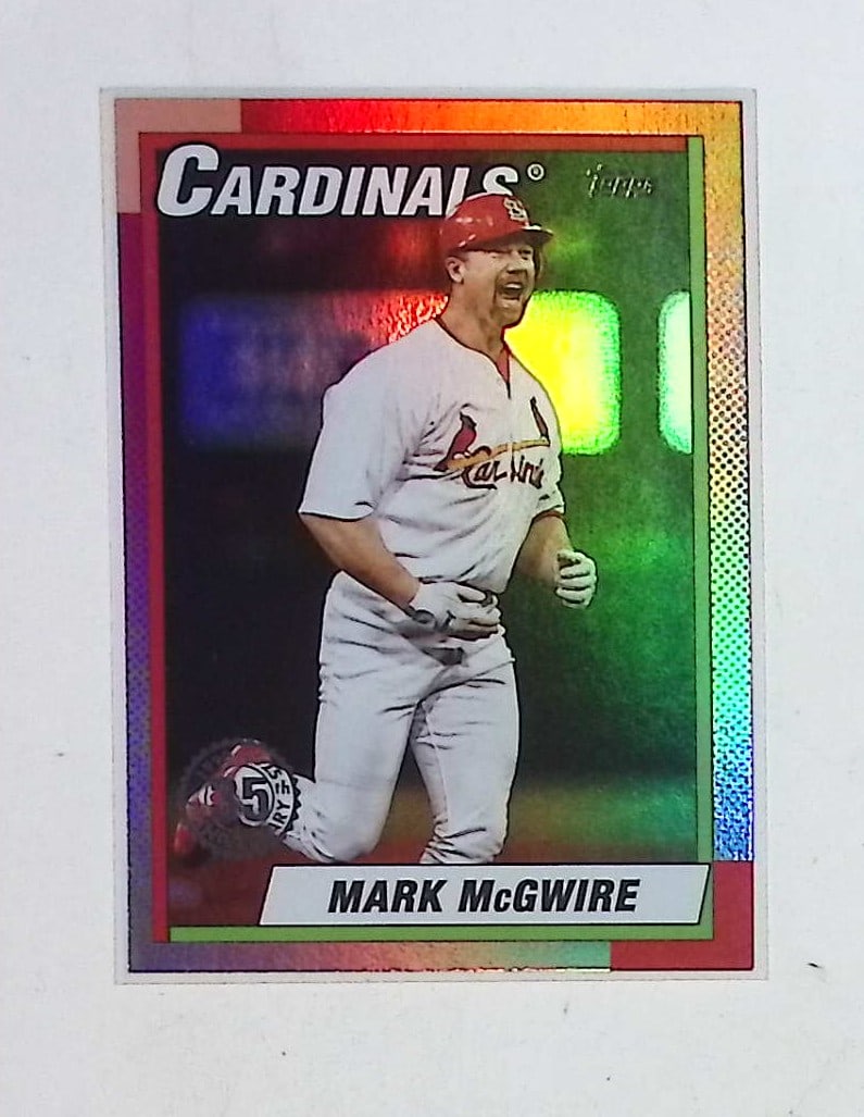 Mark McGwire Pink Foil 35th Anniverary Insert 2025 Topps #U90-19 Retro Baseball Card (1 of 2)
