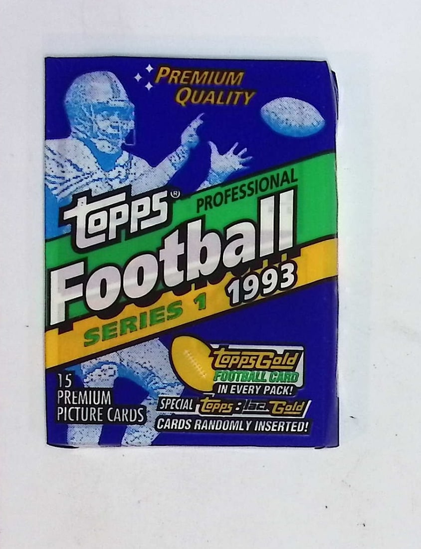 1993 Topps Football Card Retail Box Wax Pack - John Elway, Dan Marino, Joe Montana (1 of 1)