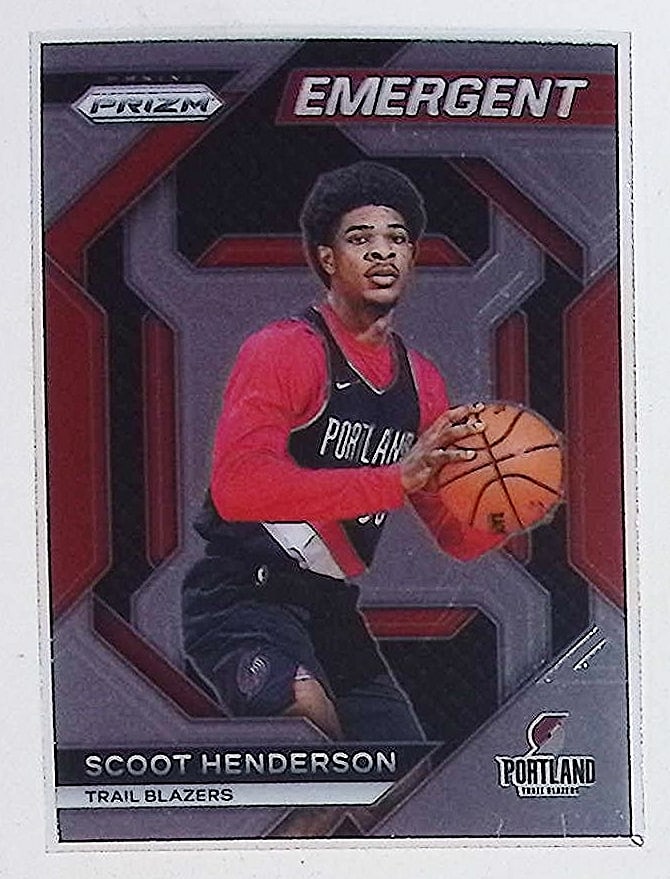 Scoot Henderson Rookie Card Emergent Insert 2023 Panini Prizm #16 Basketball Card (1 of 2)