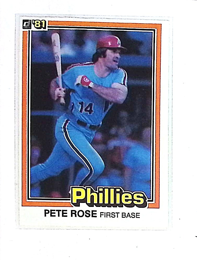 Pete Rose First Edition Collector's Series Innaugural Set 1981 Donruss #251 Philadelphia Phillies (1 of 2)