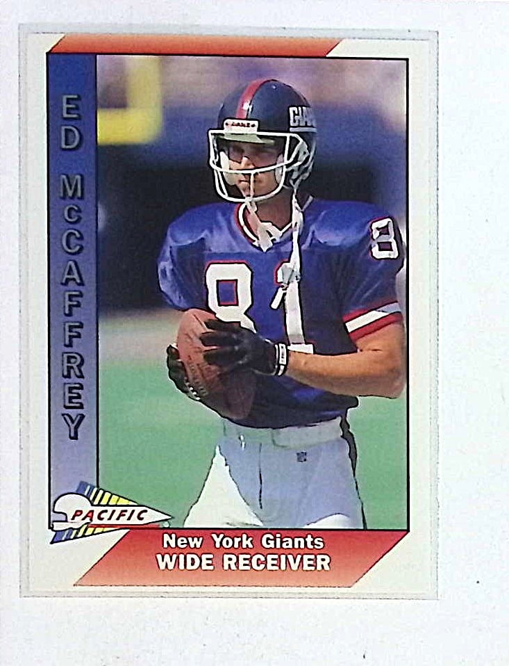 Ed McCaffrey Rookie Card 1991 Pacific Trading Cards #622 Vintage NFL Licensed Card: Pacific, Vintage Football NFL Trading Cards, Old Sports Cards for Sale Near Me, Hall of Fame & Super Bowl Player Cards, Auction Memorabilia Lots for Sale on Line