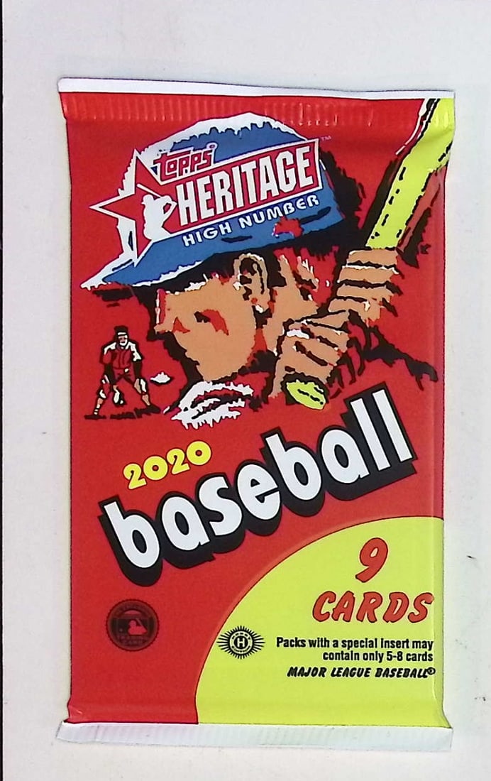 2020 Topps Heritage HIGH NUMBER Baseball Cards HOBBY BOX PACK Sports Cards - 9 Cards per Pack (1 of 1)