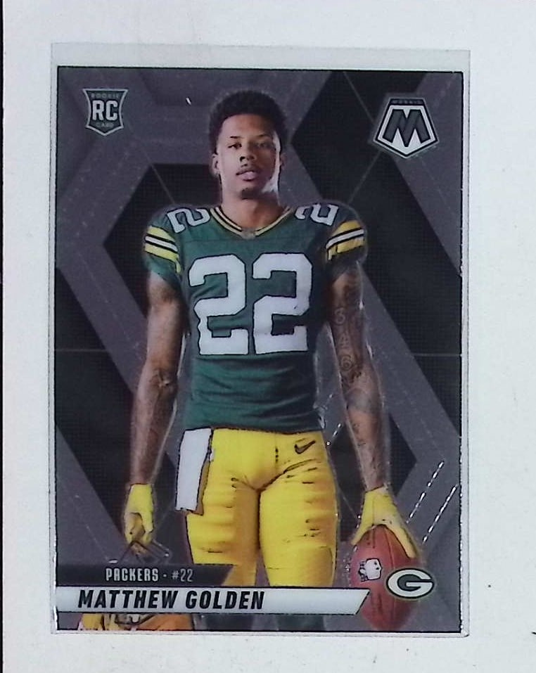 Matthew Golden Rookie Image Variation Card 2025 Panini Mosaic #285 Green Bay Packers (1 of 2)