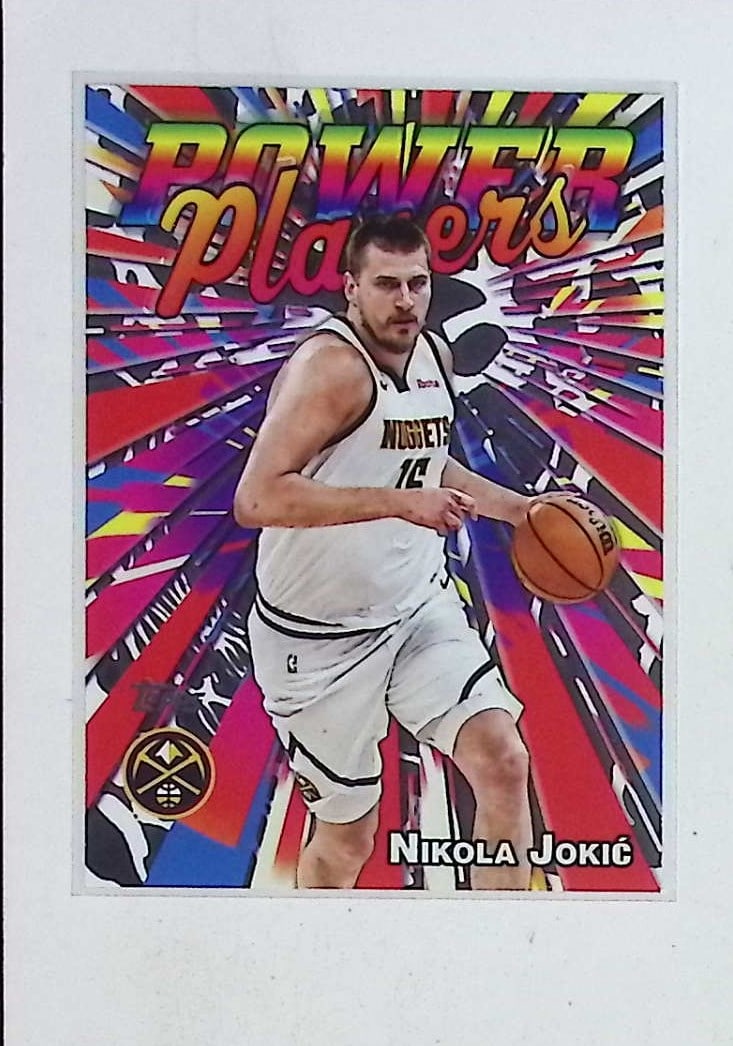 Nikola Jokic Power Players Insert 2025 Topps #PP-12 Denver Nuggets (1 of 2)