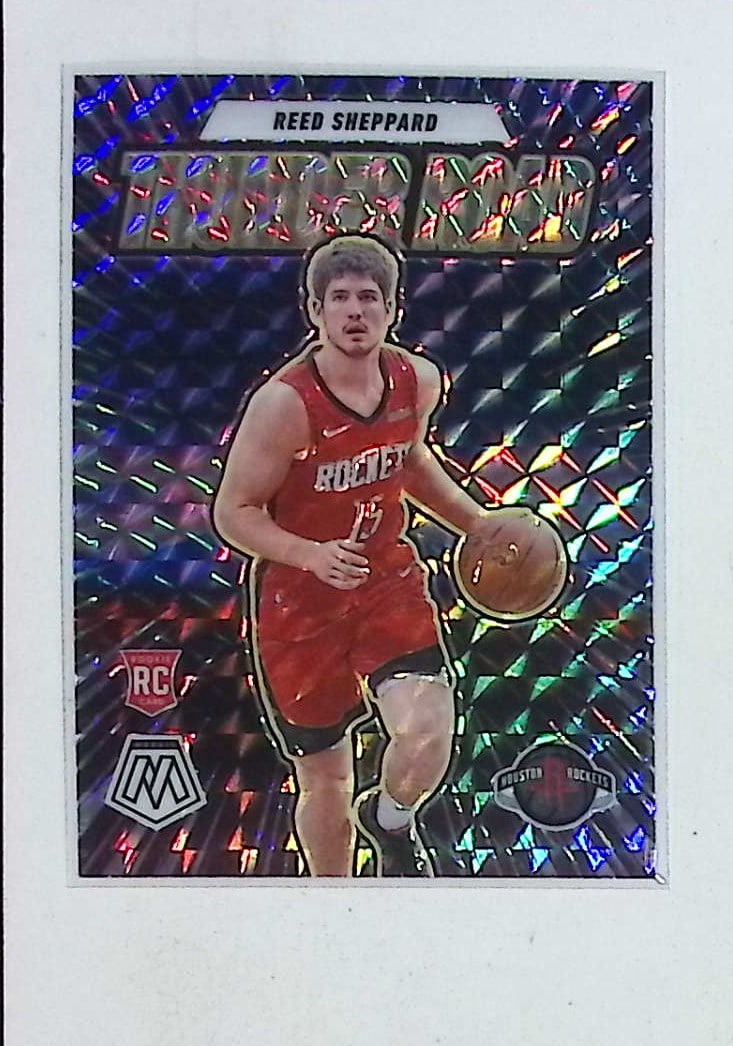 Reed Sheppard Rookie Card Thunder Road Silver Mosaic Prizm 2024 Panini Mosaic #16 (1 of 2)