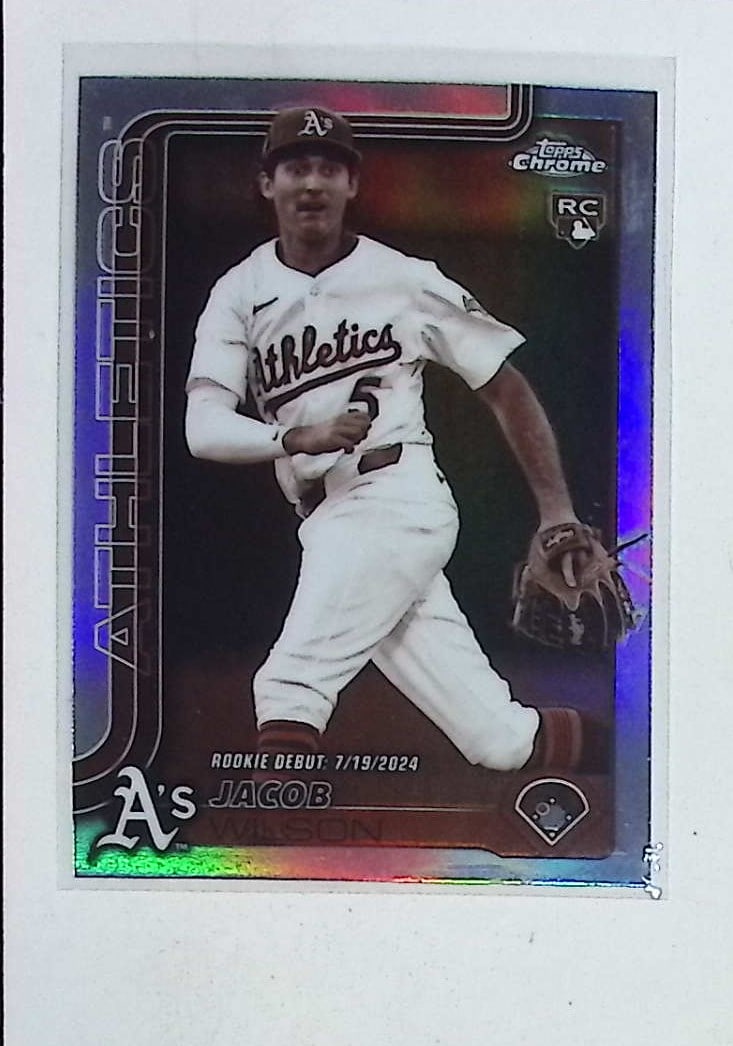 Jacob Wilson Rookie Card Sepia Refractor 2025 Topps Chrome Update Series #USC150 (1 of 2)