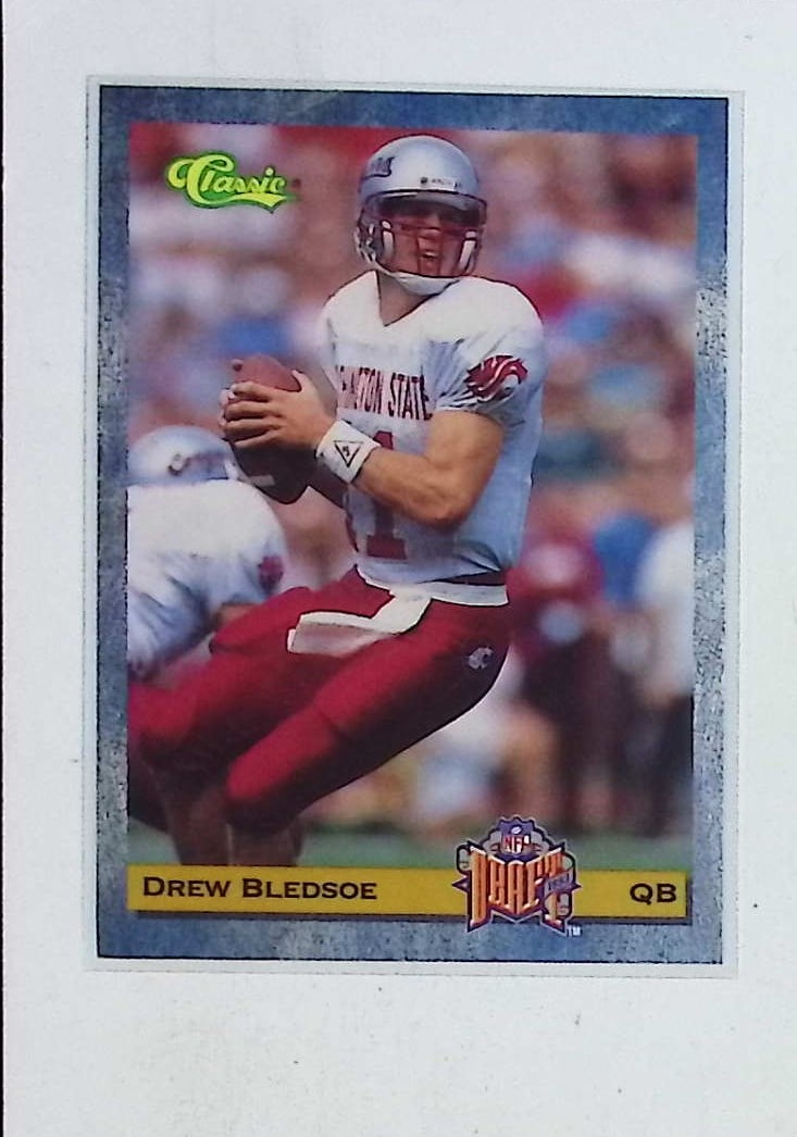 Drew Bledsoe Rookie Card 1993 Classic Games #1 Vintage NFL Football Trading Card (1 of 2)