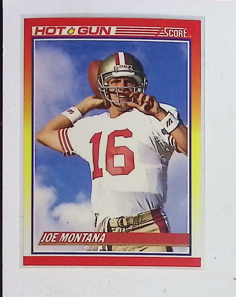 Joe Montana Hot Gun Insert 1990 Score #311 Card 1 of a set of 12 Vintage Football Card (1 of 2)