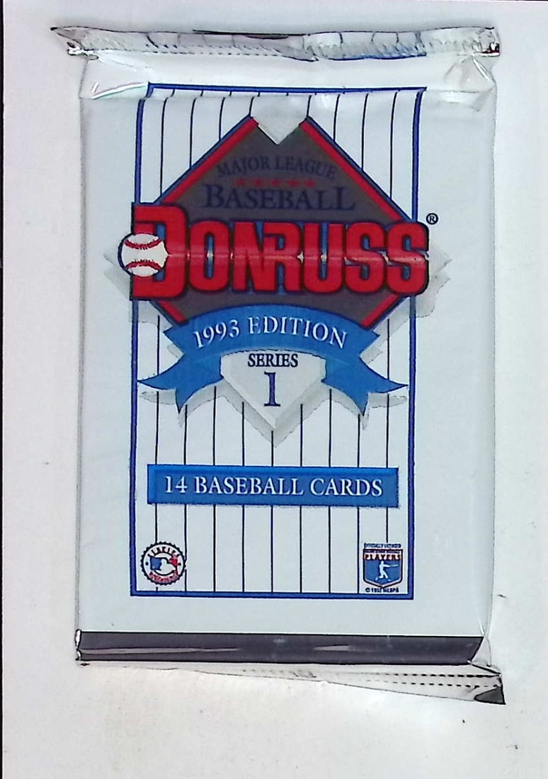 1993 Donruss Vintage Series 1 Baseball Card Retail Box Wax Pack: Vintage Valuable Donruss Baseball MLB Trading & Sports Cards, Robin Yount, George Brett, Rickey Henderson, Nolan Ryan, Old Sports Cards for Sale Near Me, World Series & hall of Fame Players, Auction M