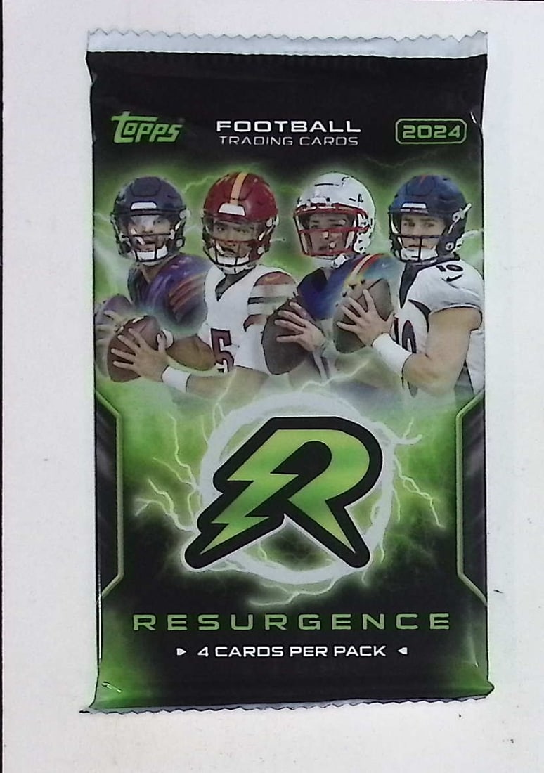 2024 Topps Resurgence Football Cards Blaster Box Pack - Drake Maye, Jayden Daniels Rookie Card: Topps Football NFL Trading & Sports Cards, Rookie Cards in this Set Are Jayden Daniels, Bo Nix, JJ McCarthy, Marvin Harrison Jr, Refractors, Prism Refractors, X-Fractors, Sports Cards for Sale Near Me