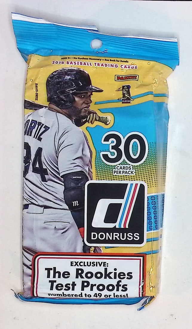 2016 Donruss Baseball HANGER VALUE FAT PACK - MLB Sports Trading Cards: Donruss Baseball MLB Trading Cards, Rookie Cards, Sports Cards for Sale Near Me, Hall of Fame & World Series Champion Players, Mike Trout, Mookie Betts, Aaron Judge, Auction Lots for sale near me