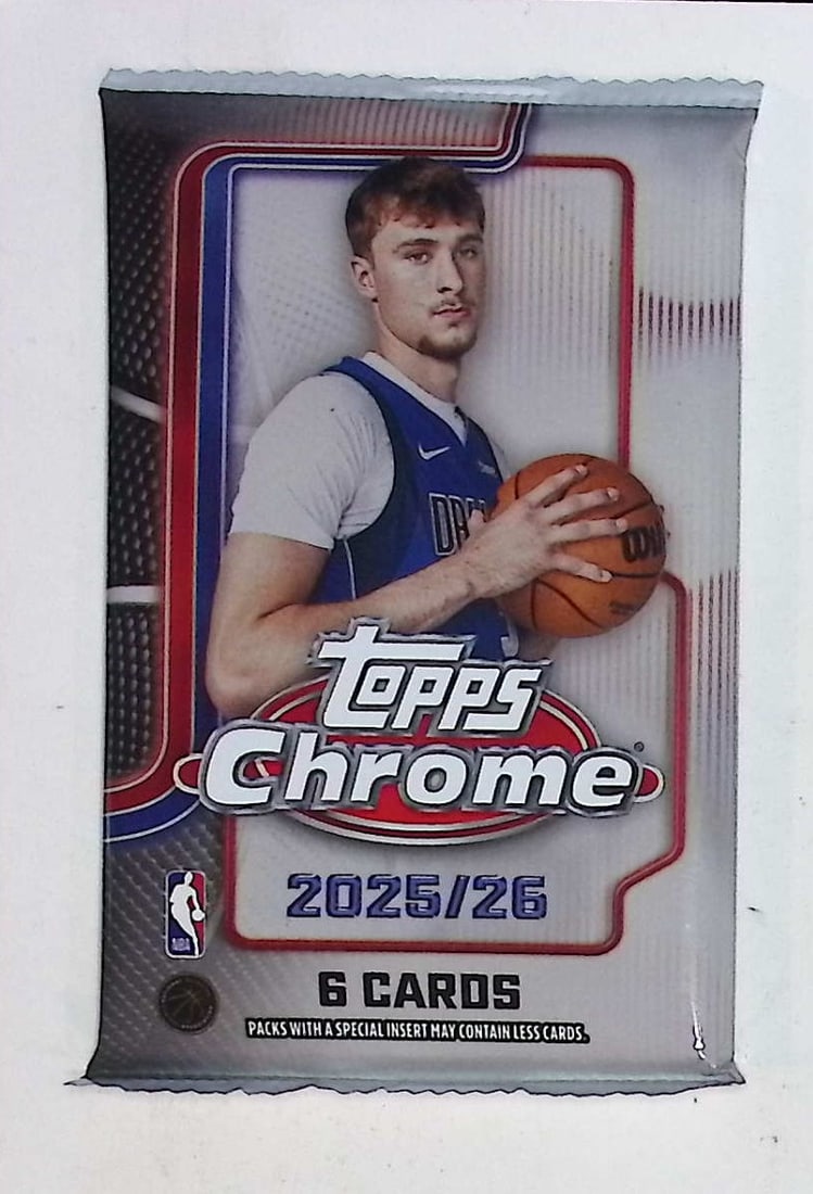 2025 Topps Chrome Basketball Cards MEGA BOX PACK - Cooper Flagg Rookie Card: Topps Chrome Basketball NBA Trading & Sports Cards, Victor Wembanyama, Brandon Miller, Amen Thompson, Scoot Henderson, Ausar Thompson, Autographs, Signatures, Green Topps Logo Refractor, Auction Lots