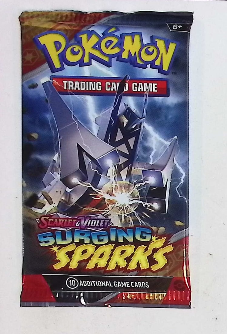 Pokemon Scarlet & Violet Surging Sparks 10 Card TCG Booster Pack, Charizard, Pikachu, Holo: Pokemon Trading Card Game Cards, Charizard, Pikachu, Mewto, EX, Referse Holo, Holo Rare Cards, Secret Rare Cards, Full Art Cards, Evee, 3 Stars Ultra Rare Cards, Double Rare, Illustration Rare, Specia