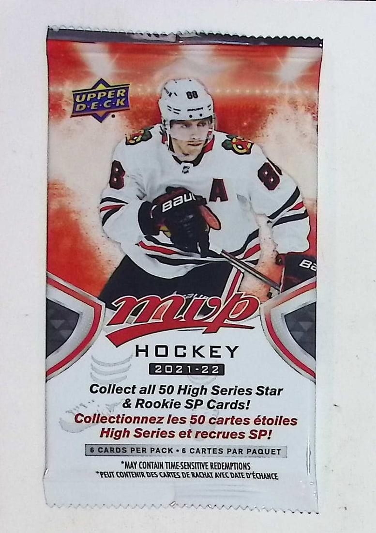 2021-22 Upper Deck MVP Hockey Cards High Series HOBBY BOX PACK Sports Cards: Upper Deck MVP Hockey NHL Trading & Sports Cards, Rookie SP Cards, Stanley Cup & Hall of Fame Players, Connor McDavid, Alex Ovechkin, Sports Cards for Sale Near Me, Auction Memorabilia Lots For Sale N