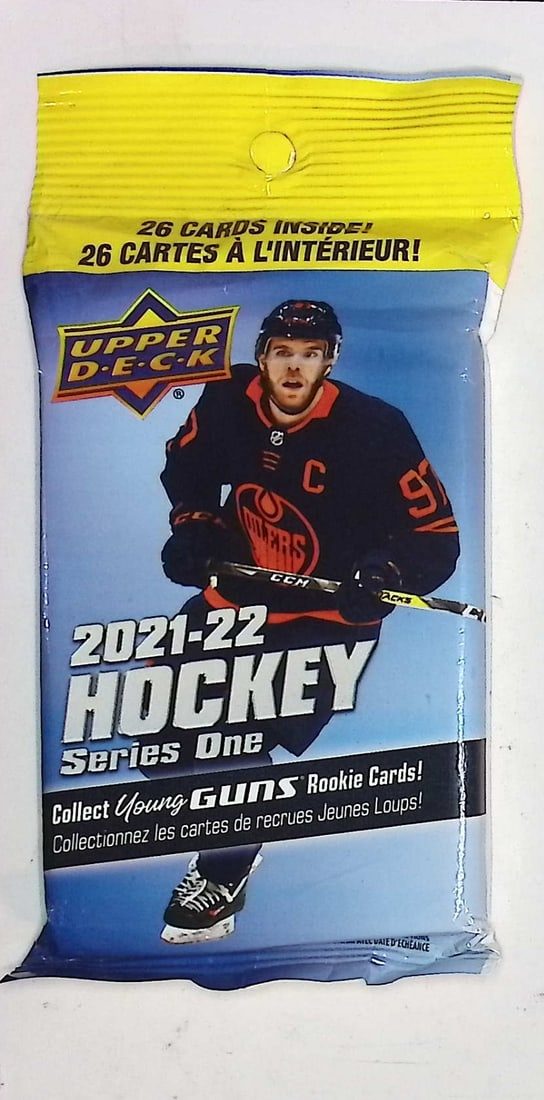 2021-22 Upper Deck Series 1 Hanger Value Fat Pack - Young Guns Rookie Card: Upper Deck Series 1 Hockey NHL Trading & Sports Cards, Rookie SP Cards, Stanley Cup & Hall of Fame Players, Connor McDavid, Alex Ovechkin, Sports Cards for Sale Near Me, Auction Memorabilia Lots For S