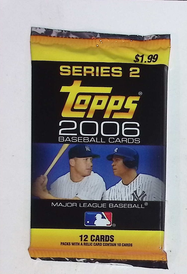 2006 Toops Series 2 Retail Box Baseball Card Back - Prince Fielder RC MLB Trading Card (1 of 1)