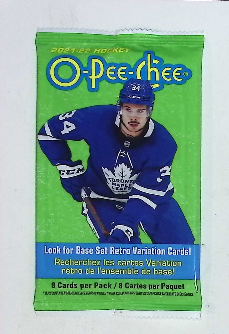 2021-'22 O Pee Chee Hockey Cards Retail Box Pack Sports Cards: O Pee Chee Hockey NHL Trading & Sports Cards, Connor McDavid, Alex Ovechkin, Sports Cards for Sale Near Me, Rookie Players, Auction Lots for Sale Near Me, Stanley Cup & Hall of Fame Players