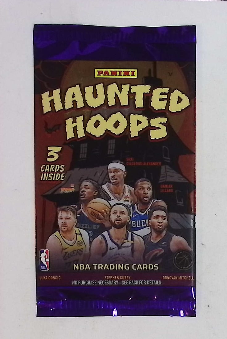 2025 Panini Haunted Hoops Basketball Retail Box Pack: Panini Basketball NBA Trading & Sports Cards, Sports Cards for Sale Near Me, Anthony Edwards, Jayson Tatum, Steph Curry, Panini Numbered Cards, Cracked Ice, Silver Prizm, Auction Lots for Sale on Line