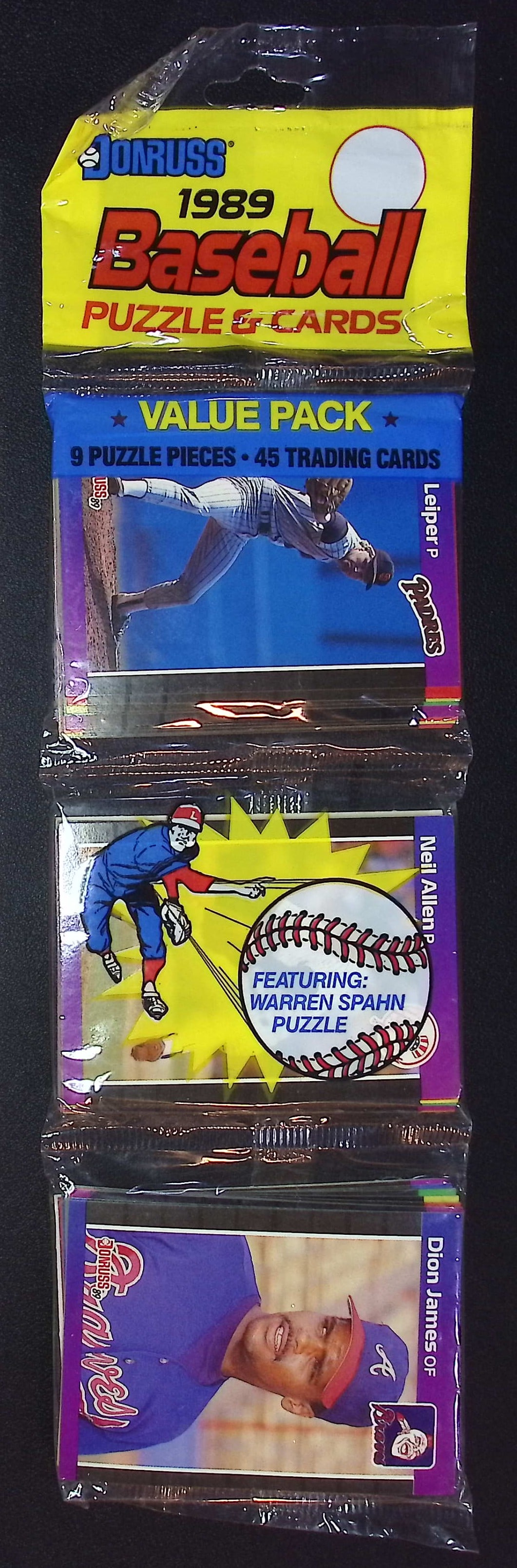 1989 Donruss Vintage Series 1 Retail Rack Pack - Ken Griffey, Jr Rookie Card: Ken Griffey, Jr. Rated Rookie, Vintage Valuable Donruss Baseball MLB Trading & Sports Cards, Robin Yount, George Brett, Rickey Henderson, Nolan Ryan, Old Sports Cards for Sale Near Me, World Series &