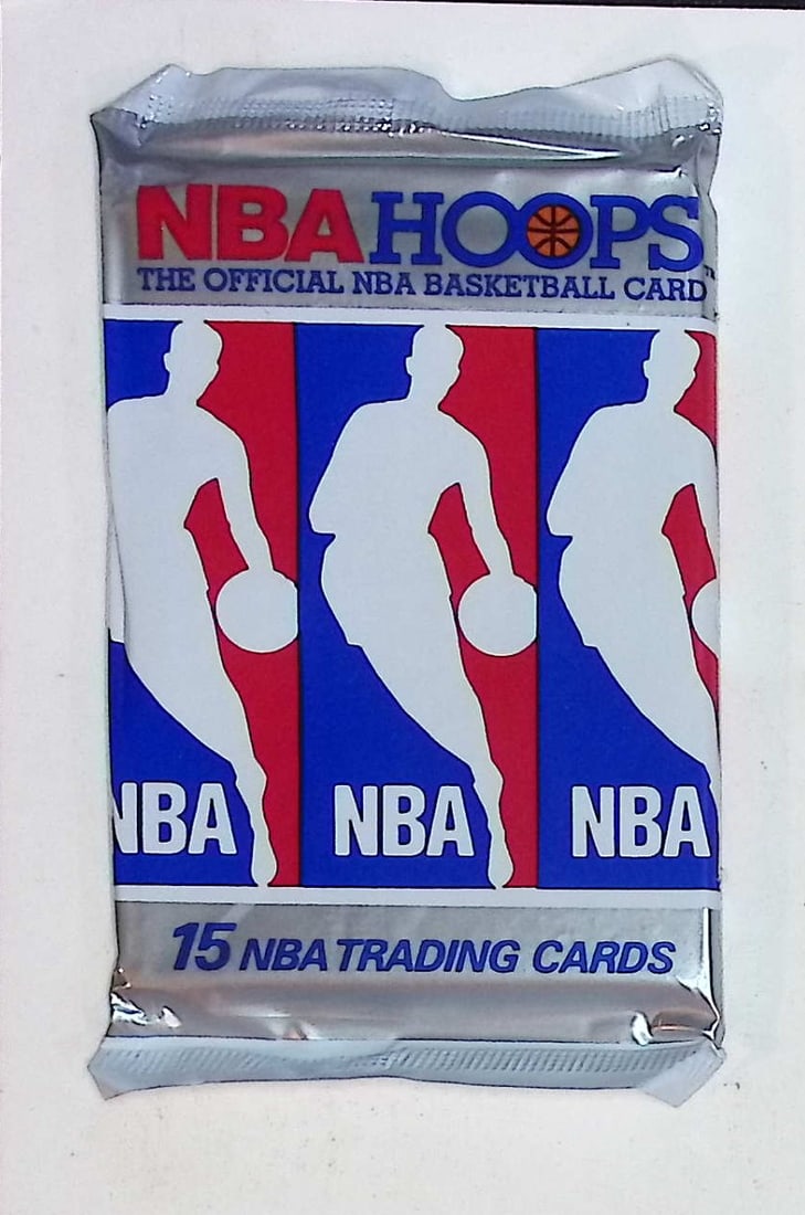 1990 NBA Hoops SERIES 1 Vintage Basketball Cards Retail Box Pack New Factory Sealed: Vintage Valuable Basketeball NBA Trading & Sports Cards Sold On Line, Michael Jordan, Chicago Bulls, David Robinson Rookie Card, Shawn Kemp Rookie Card, Magic Johnson, Larry Bird, Tim Hardaway RC, Old