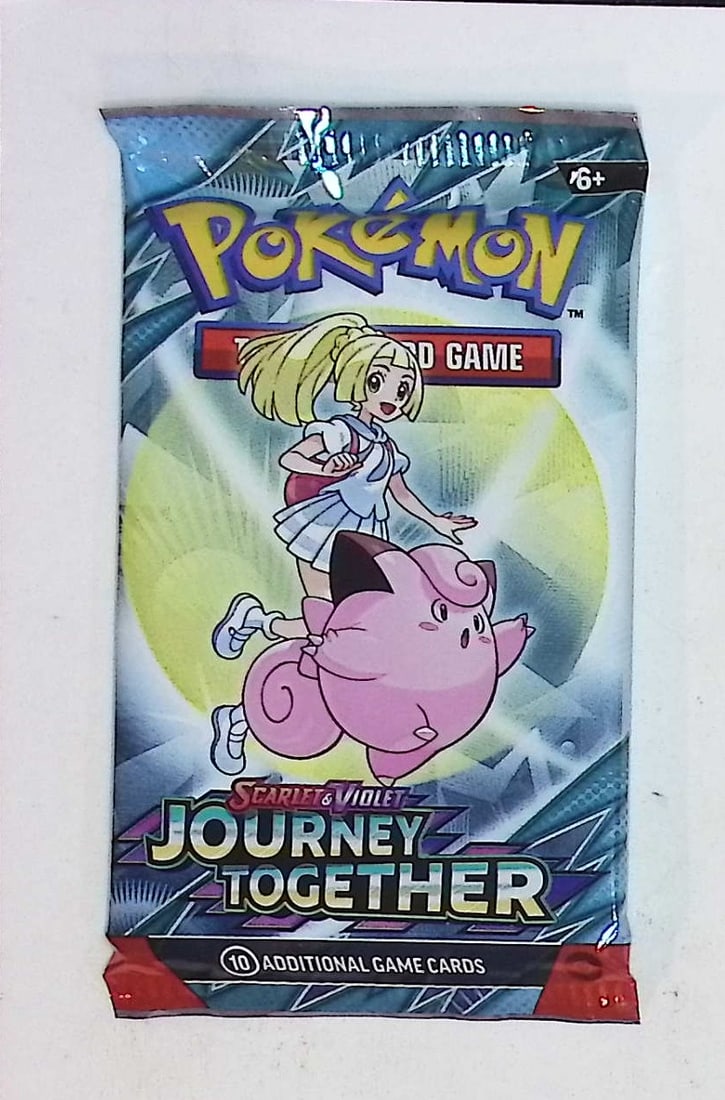 2025 Pokemon Scarlet & Violet Journey Together 10 Card TCG Sleeved Booster Pack Charizard (1 of 1)