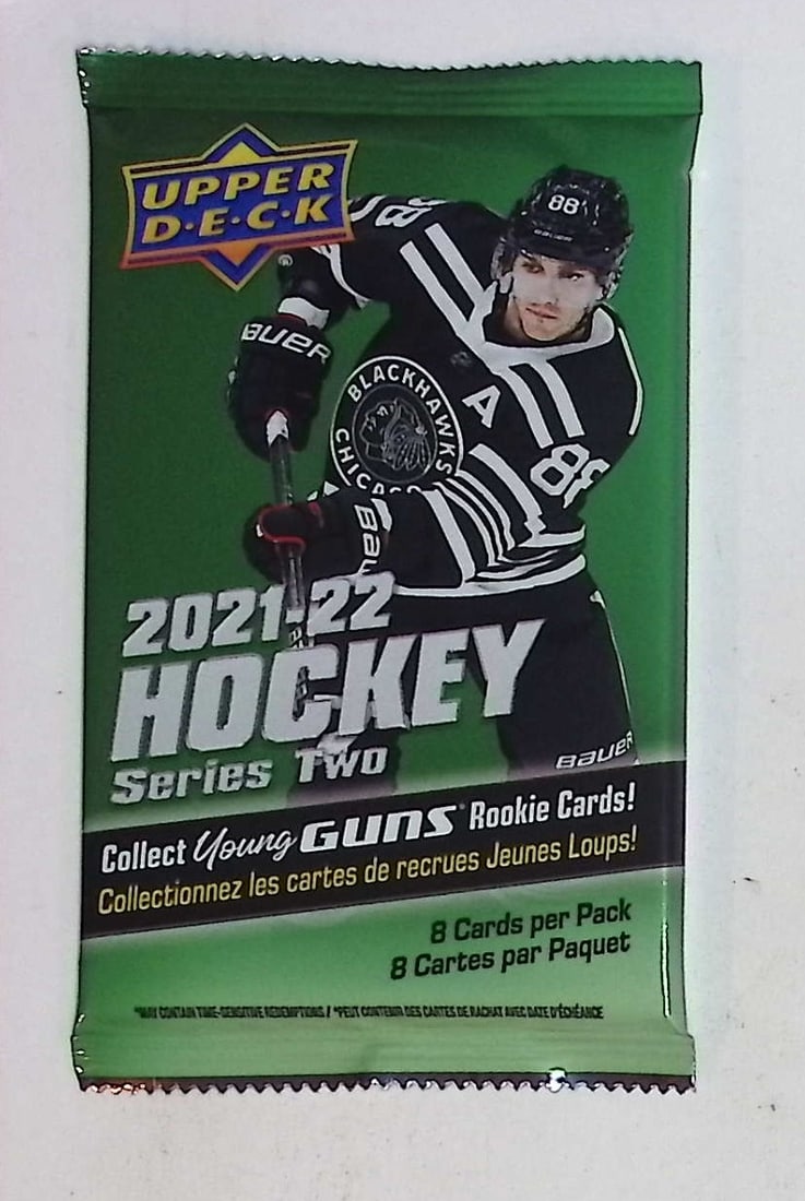 2021-22 Upper Deck Series 2 Hockey Card Retail Box Pack - Young Guns Rookie Cards: Upper Deck Series 2 Hockey NHL Trading & Sports Cards, Rookie SP Cards, Stanley Cup & Hall of Fame Players, Connor McDavid, Alex Ovechkin, Sports Cards for Sale Near Me, Auction Memorabilia Lots For S
