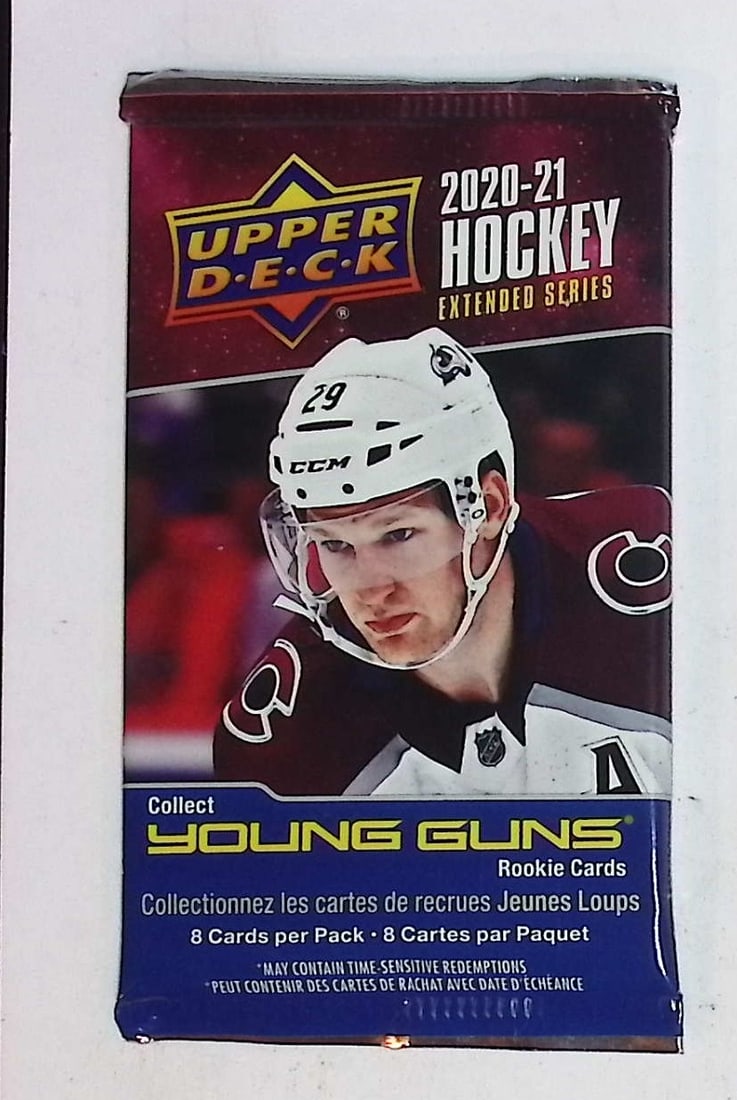 2020-21 Upper Deck Extended Series Hockey Card RETAIL BOX PACK Sports Cards: Upper Deck Hockey NHL Trading & Sports Cards, Sports Cards for Sale Near Me, Connor McDavid, Alex Ovechkin, Sidney Crosby, Nathan McKinnon, Stanley Cup & Hall of Fame Players, Auction Memorabilia Lots