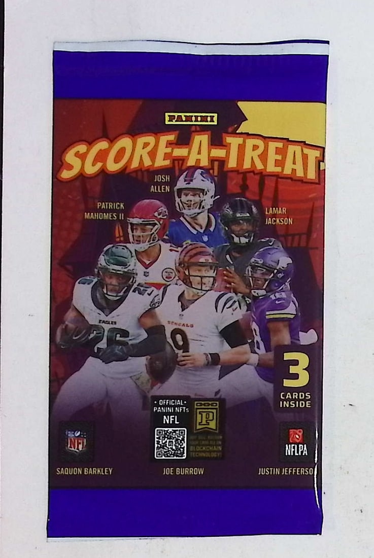 2025 Panini Score A Treat Football Cards Retail Pack, Sports Cards Cam Ward, Travis Hunter, Shedeur: Panini Football NFL Trading & Sports Card, Sports Cards for Sale Near Me, Rookie Cards in this Set are CJ Stroud, Bijan robinson, Bryce Young, Jordan Addison, Jaxson Smith-Njigba, Auction Memorabilia