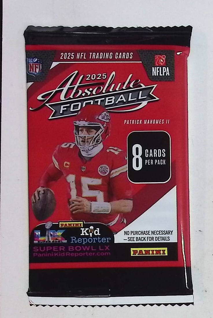 2025 Panini Absolute Football RETAIL BOX PACK - RC: Jaxson Dart, Emeka Egbuka: Jayden Daniels Rookie Cards of Jaxson Dart, Cam Skatteboo, Emeka Egbuka, Shadeur Sanders, Travis Hunter, Panini NFL Rookie Football Trading Sports Cards, Kaboom, Sports Cards for Sale Near Me, Super B